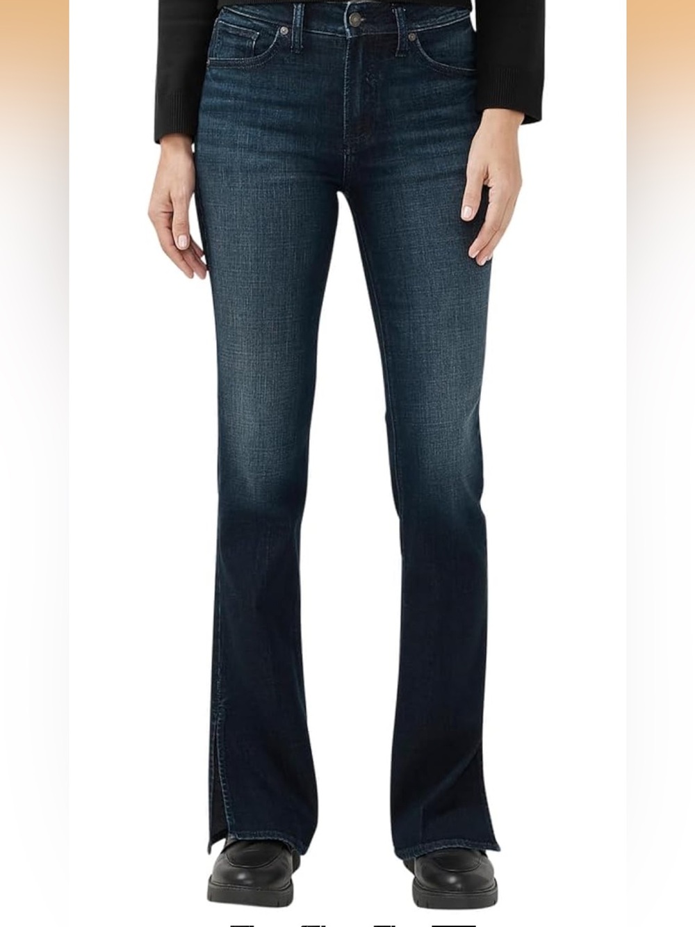Women’s Avery Curvy Fit Dark Blue Bootcut Jeans
